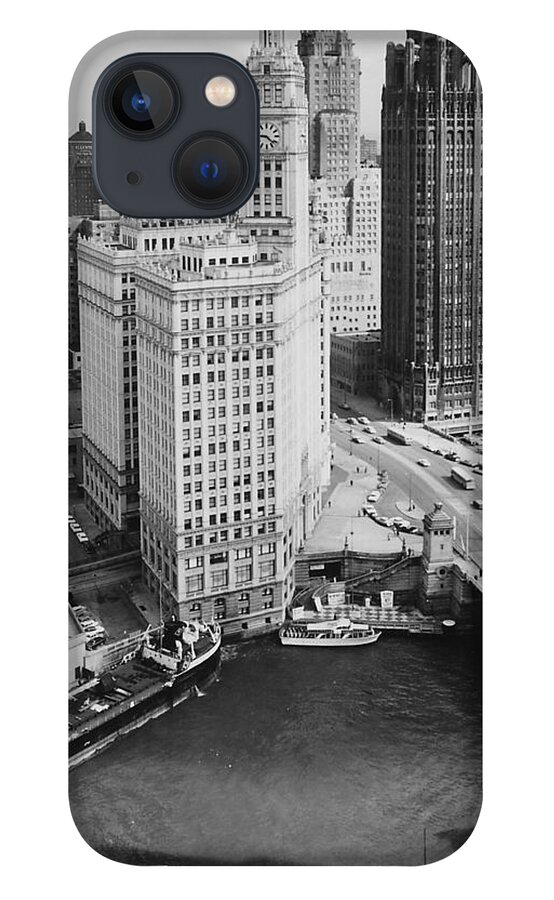 Wendella iPhone 13 Case featuring the photograph Wendella Michigan Avenue Terminal - 1962 by Chicago and North Western Historical Society
