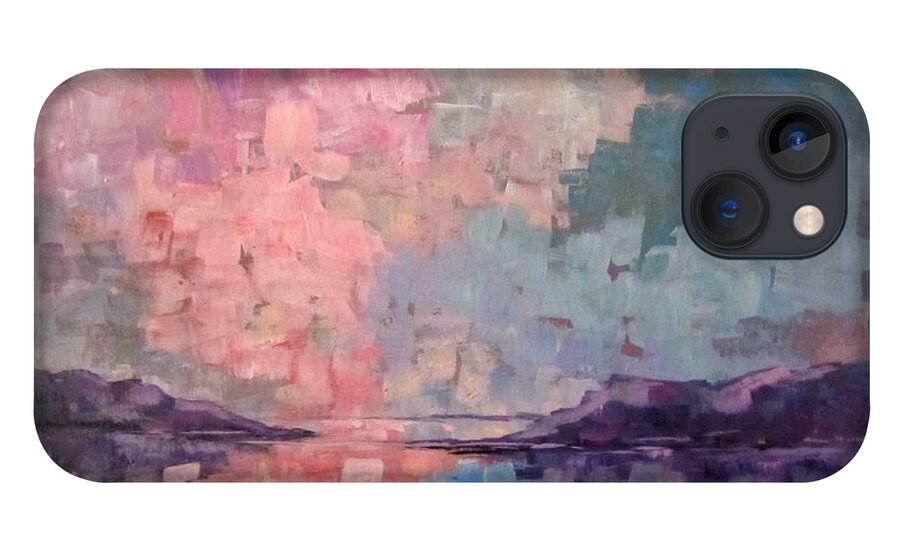 Sunset iPhone 13 Case featuring the painting West Coast of Scottland by Barbara O'Toole
