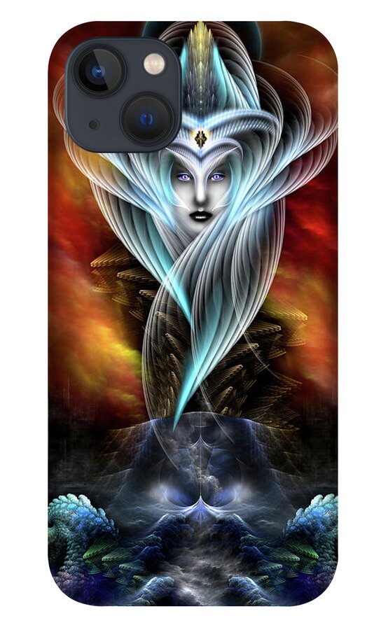 What Dreams Are Made Of iPhone 13 Case featuring the digital art What Dreams Are Made Of Fractal Fantasy Art by Rolando Burbon