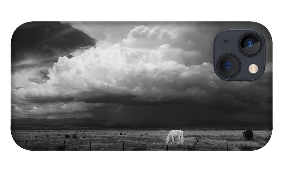 White Horse iPhone 13 Case featuring the photograph Where the wild horses are by Carolyn D'Alessandro