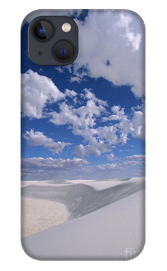00340454 iPhone 13 Case featuring the photograph White Gypsum Dunes by Yva Momatiuk John Eastcott
