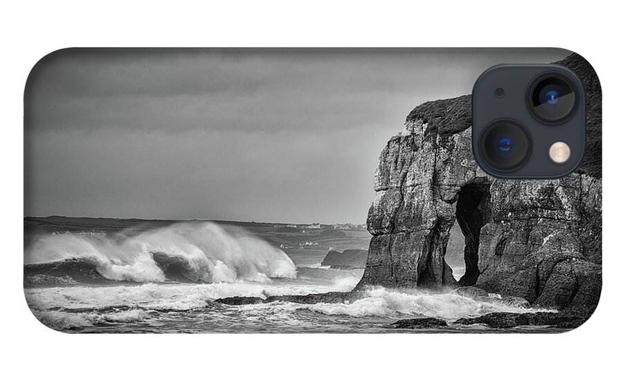 Ireland iPhone 13 Case featuring the photograph Whiterocks Waves by Nigel R Bell