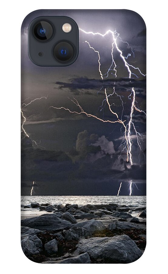 Lightning iPhone 13 Case featuring the photograph Wild night by Pete Rems