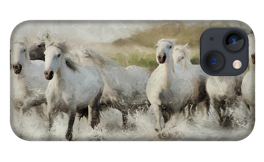 Horse iPhone 13 Case featuring the photograph Wild White Horses of the Camargue I by Karen Lynch