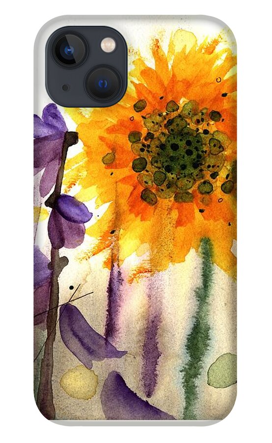 Wildflowers iPhone 13 Case featuring the painting Wildflowers by Dawn Derman