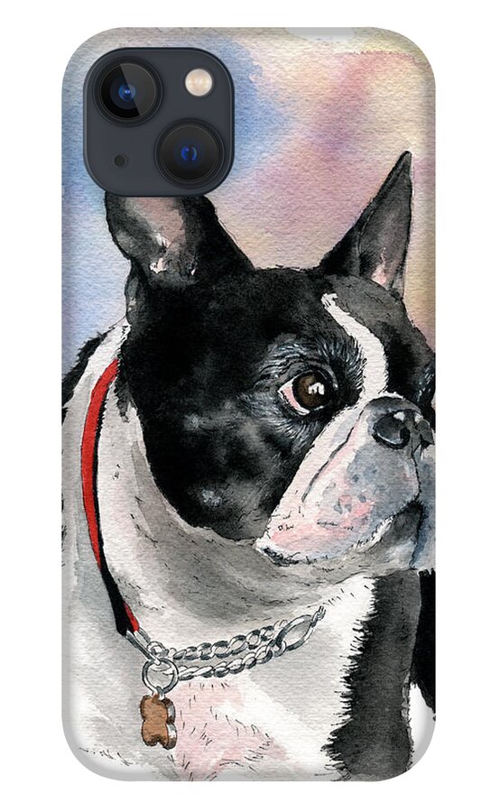 Dog iPhone 13 Case featuring the painting Winnipeg Teddy by Louise Howarth
