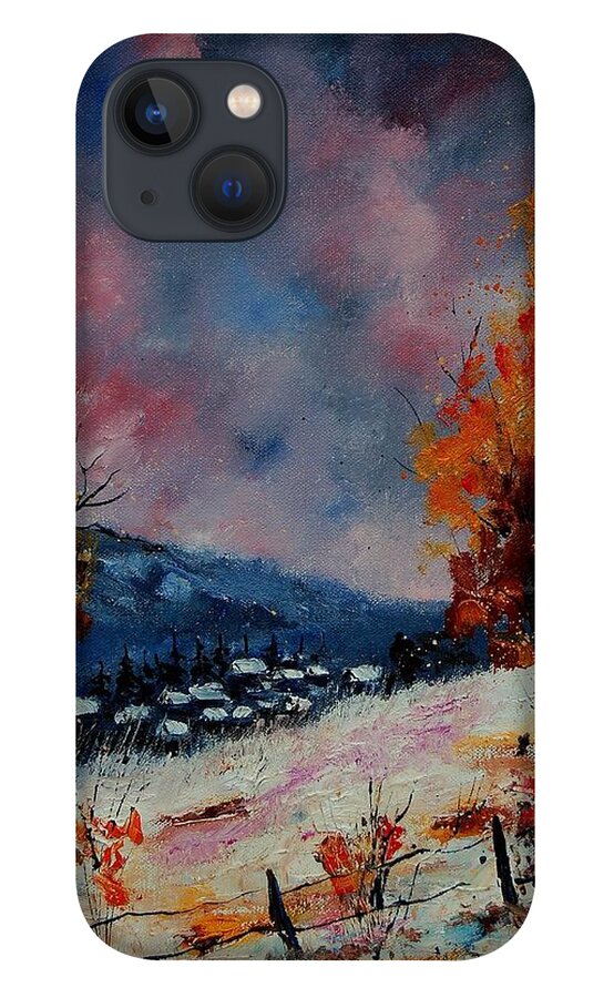 Winter iPhone 13 Case featuring the painting Winter 560110 by Pol Ledent