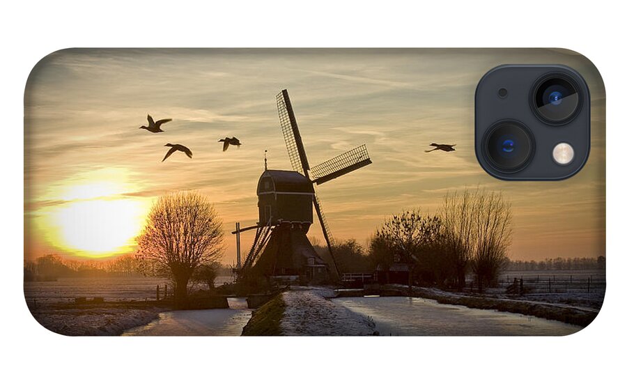 Winter iPhone 13 Case featuring the photograph Winter in Holland-2 by Casper Cammeraat