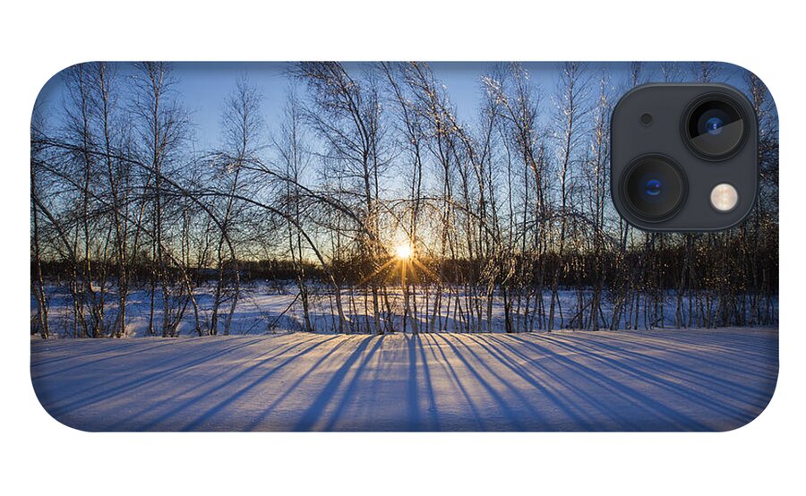 Winter Shadows Winter iPhone 13 Case featuring the photograph Winter Shadows by Mircea Costina Photography