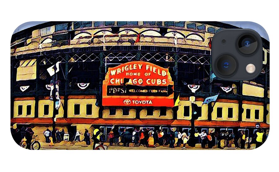 Wrigley iPhone 13 Case featuring the photograph Wrigley Field by Coke Mattingly