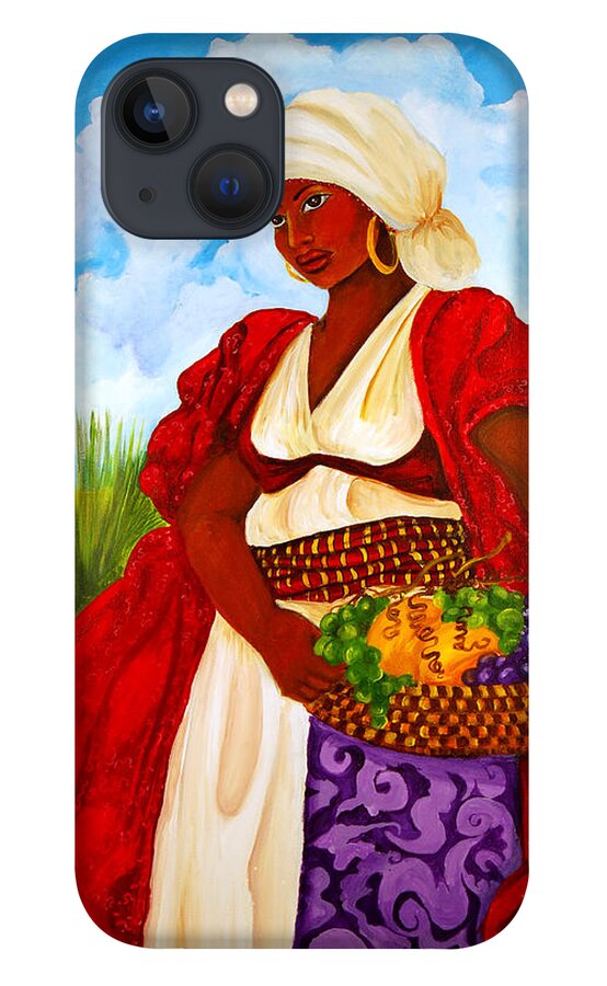 Gullah iPhone 13 Case featuring the painting Zipporah by Diane Britton Dunham