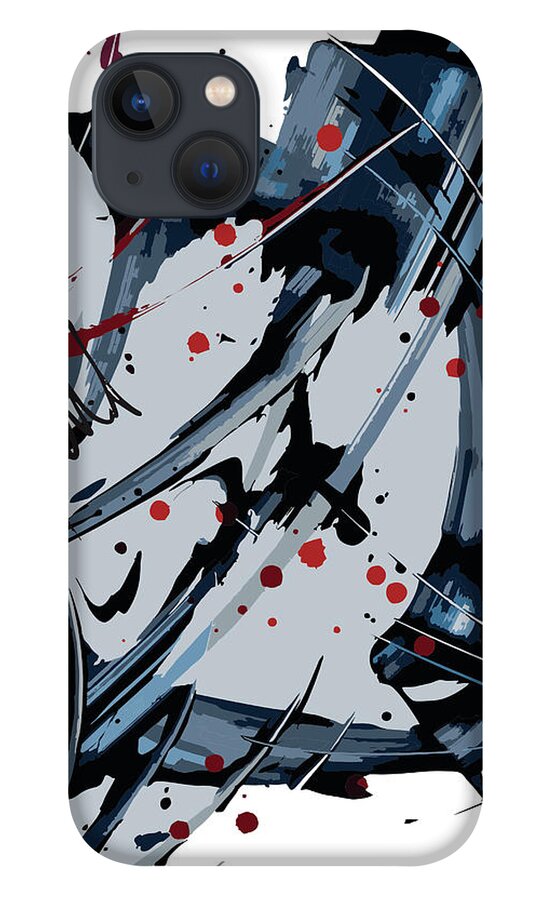  iPhone 13 Case featuring the digital art Blue Ray #1 by Jimmy Williams