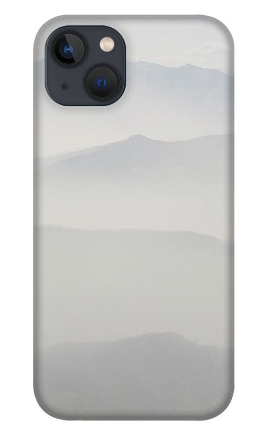 Problems iPhone 13 Case featuring the photograph Smoke From Forest Fires In British #1 by Dan Shugar
