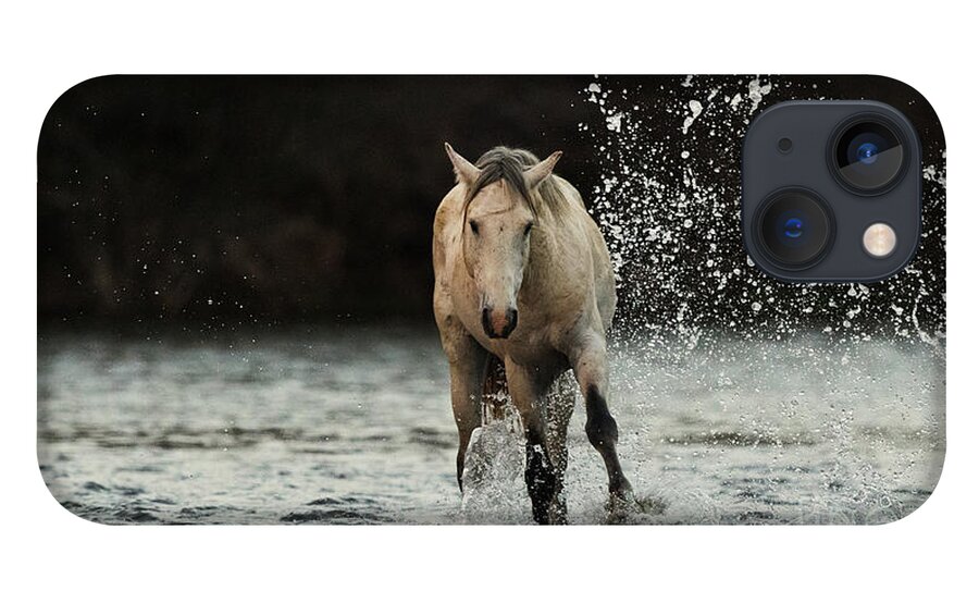 Mare iPhone 13 Case featuring the photograph Splashing Horse #2 by Shannon Hastings