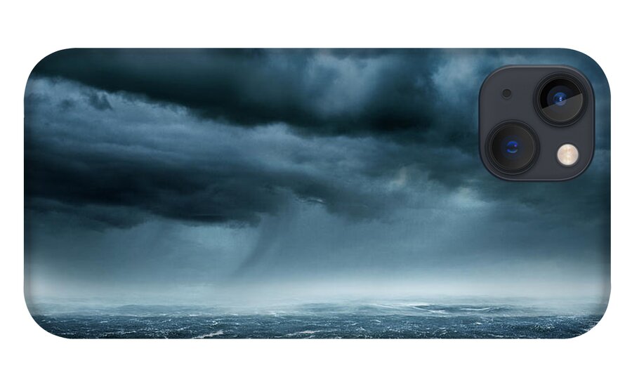 Scenics iPhone 13 Case featuring the photograph Stormy Ocean #1 by Aaron Foster