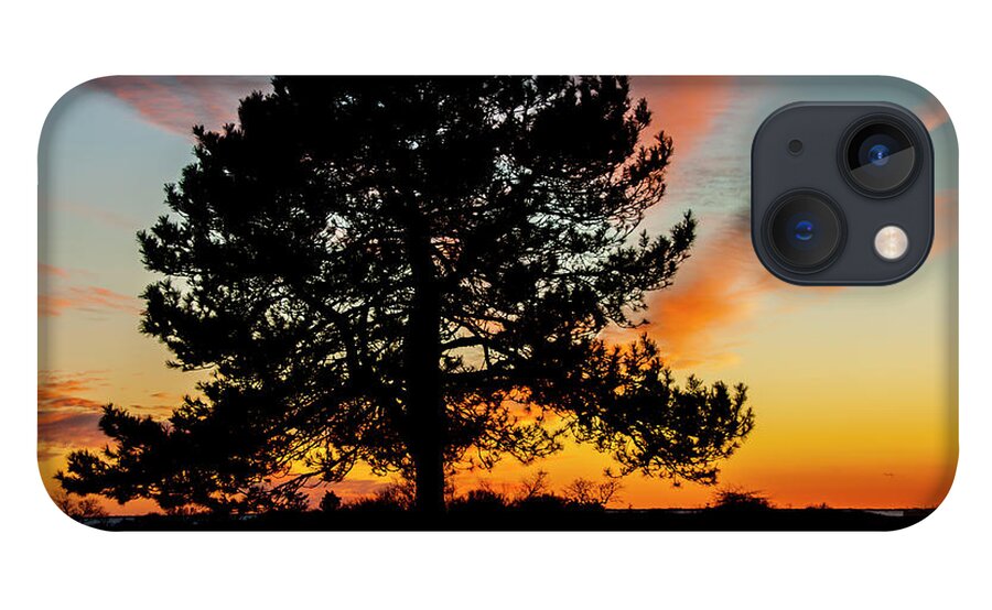 Tree iPhone 13 Case featuring the photograph Sunset Silhouette by Cathy Kovarik
