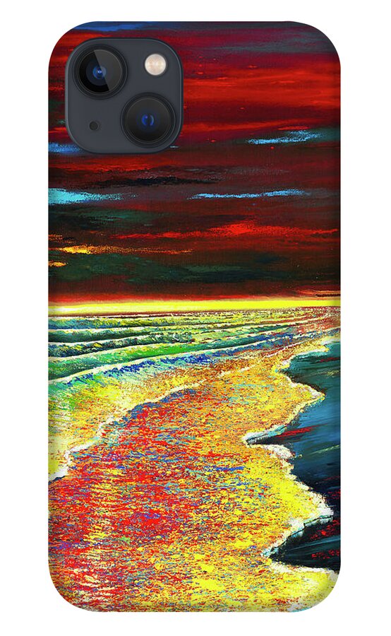 Ford Smith iPhone 13 Case featuring the painting Waves of Passion by Ford Smith