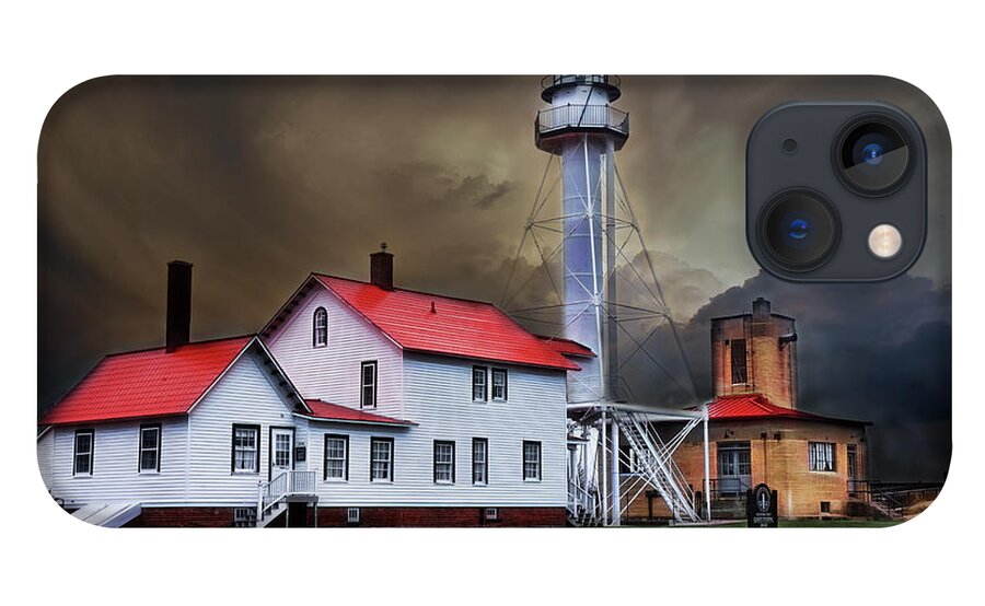 Michigan iPhone 13 Case featuring the photograph Whitefish Point Lighthouse #1 by Evie Carrier