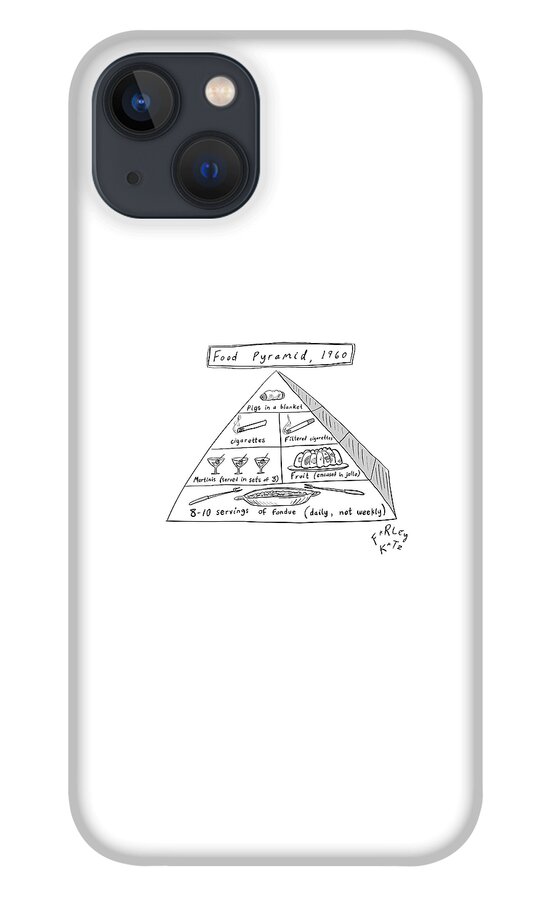 1960s Food Pyramid iPhone 13 Case