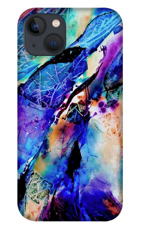 Abstract iPhone Case featuring the painting Trusting by Trish McKinney