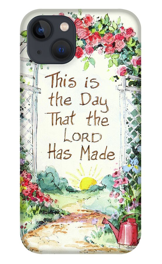 1 Lord's Day iPhone 13 Case featuring the painting 3061 Lord's Day by Barbara Mock