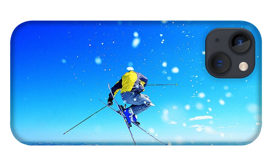 Skiing iPhone 13 Case featuring the photograph Man Skiing by Digital Vision.