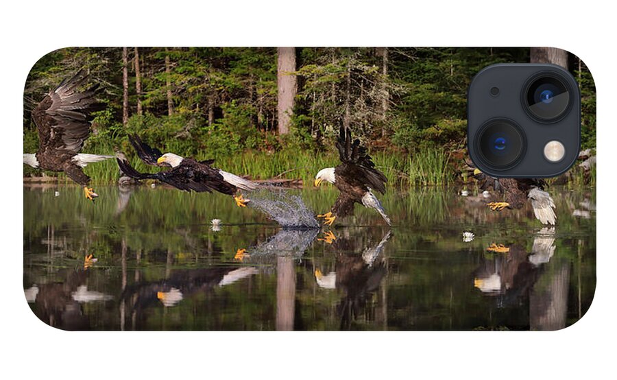 Eagles iPhone 13 Case featuring the photograph 5 Shot Eagle Fish Grab by Duane Cross