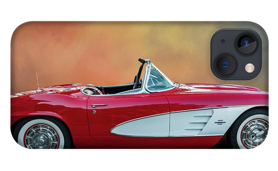 Apple iPhone 13 Case featuring the digital art 61 Vette by Jim Hatch