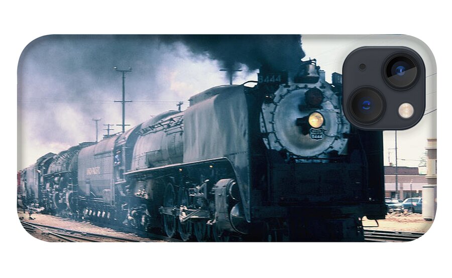 Train iPhone 13 Case featuring the photograph VINTAGE RAILROAD - Union Pacific 8444 Steam Engine by John and Sheri Cockrell