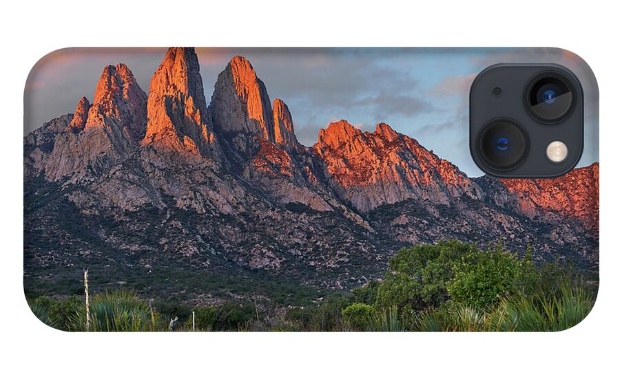00557650 iPhone 13 Case featuring the photograph Organ Moutains, Aguirre Spring by Tim Fitzharris