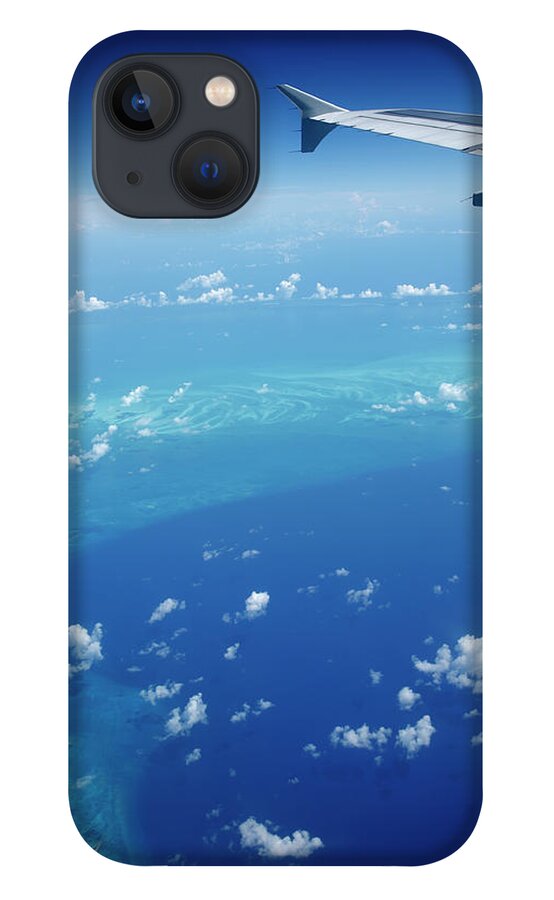 Scenics iPhone 13 Case featuring the photograph Airplane View Of The Caribbean by Cdwheatley
