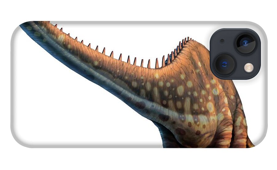 Jurassic iPhone 13 Case featuring the digital art Artwork Of A Diplodocus Dinosaur by Mark Garlick
