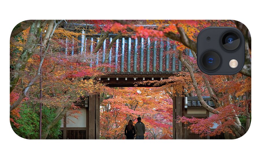 Young Men iPhone 13 Case featuring the photograph Autumn At Komyoji Temple In Kyoto, Japan by B. Tanaka