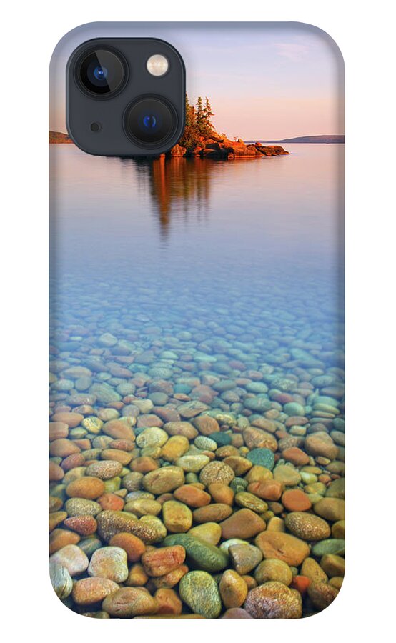 Tranquility iPhone 13 Case featuring the photograph Autumn Sunset On A Tiny Island by Henry@scenicfoto.com