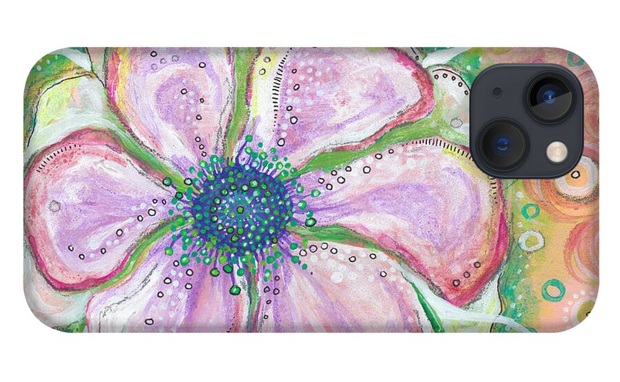 Flower Painting iPhone 13 Case featuring the painting Be Still My Heart by Tanielle Childers