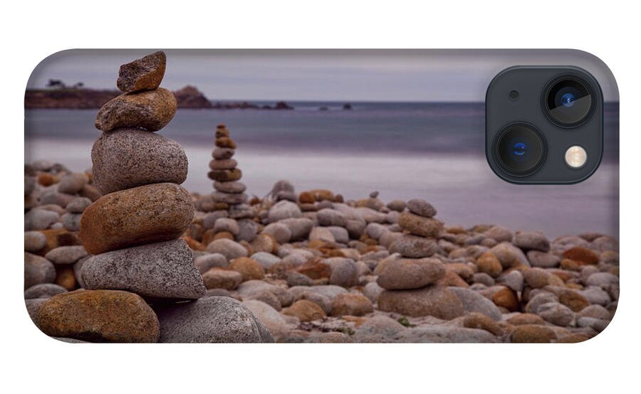 Tranquility iPhone 13 Case featuring the photograph Beach Pebble Art by Www.udaibhaskar.com