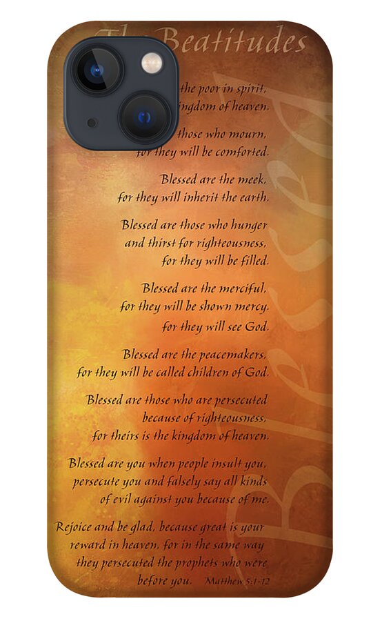 Jesus iPhone 13 Case featuring the digital art Beatitudes 2 by Terry Davis