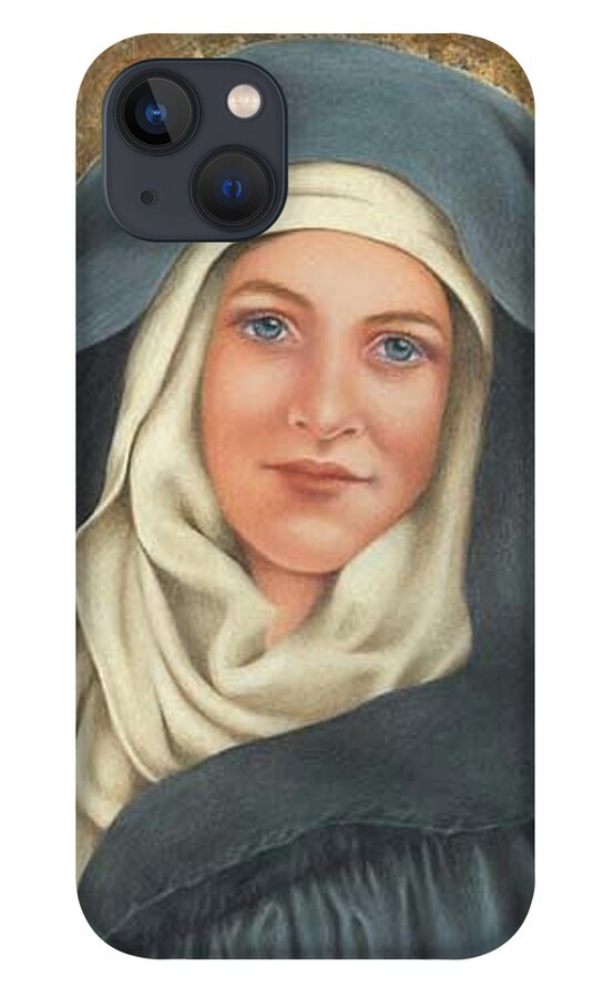 Blue Nun iPhone 13 Case featuring the painting Blue Nun by Valerie Evans