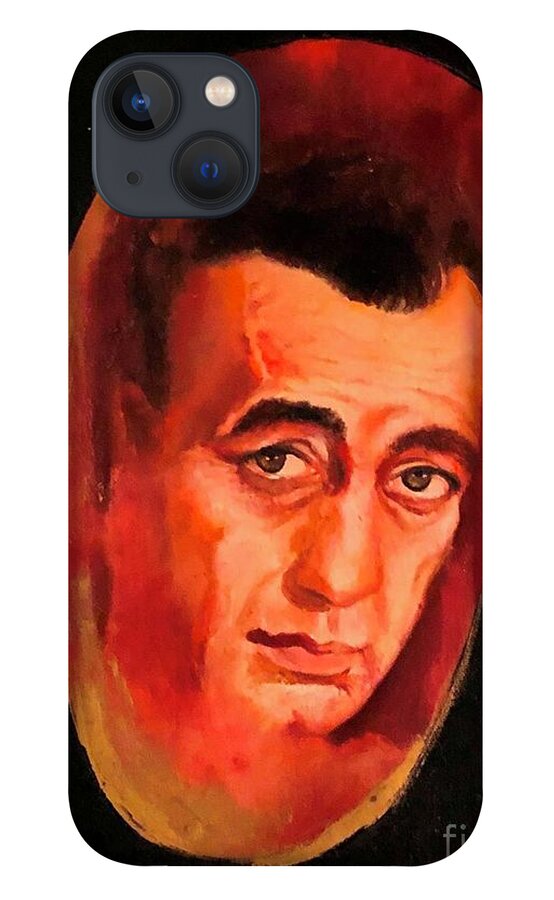 Humphreybogart iPhone 13 Case featuring the painting Bogey by Jordana Sands