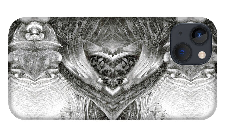 Fantasy; Surreal; Drawing; Otto Rapp; Art Of The Mystic; Michael Wolik; Photography; Bogomil Variations iPhone 13 Case featuring the digital art Bogomil Variation 6 by Otto Rapp
