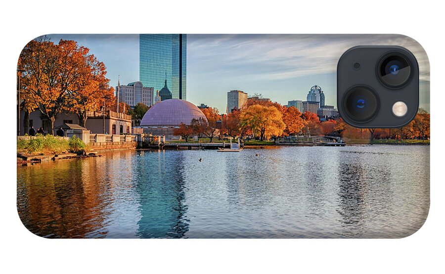 Boston iPhone 13 Case featuring the photograph Boston's Skyline from the Charles River Esplanade by Kristen Wilkinson