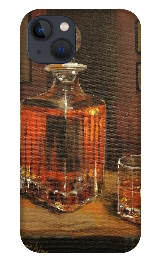 Bourbon iPhone 13 Case featuring the painting Bourbon Break by Tom Shropshire