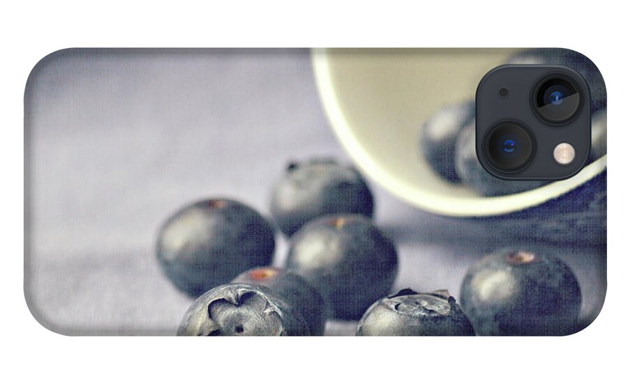 Large Group Of Objects iPhone 13 Case featuring the photograph Bowl Full Of Blueberries by Photo - Lyn Randle