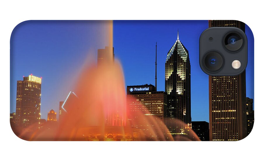 Tranquility iPhone 13 Case featuring the photograph Buckingham Fountain, Chicago by Bruce Leighty