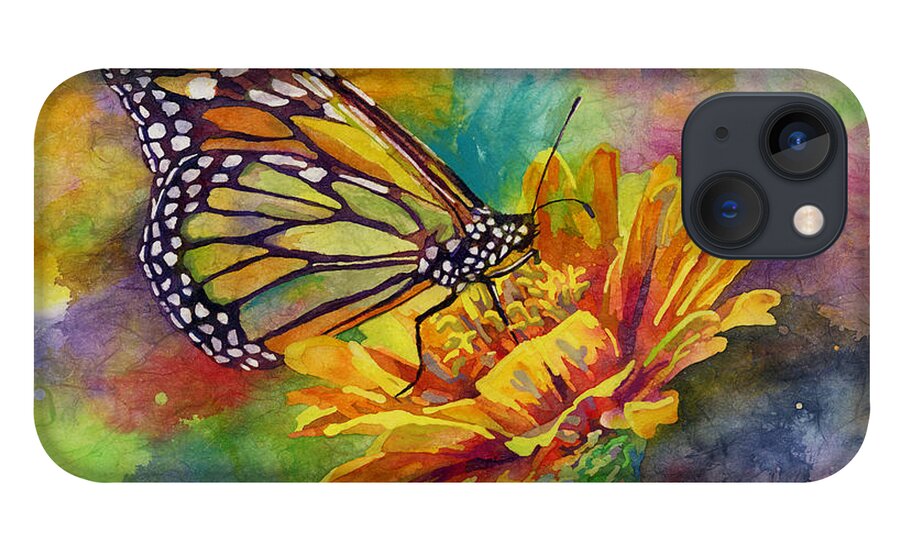 Butterfly iPhone 13 Case featuring the painting Butterfly Kiss by Hailey E Herrera