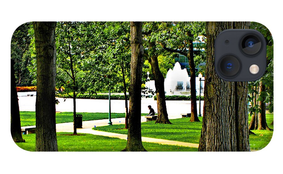Restful iPhone 13 Case featuring the photograph Capitol Hill Summer - A Quiet Moment by Steve Ember
