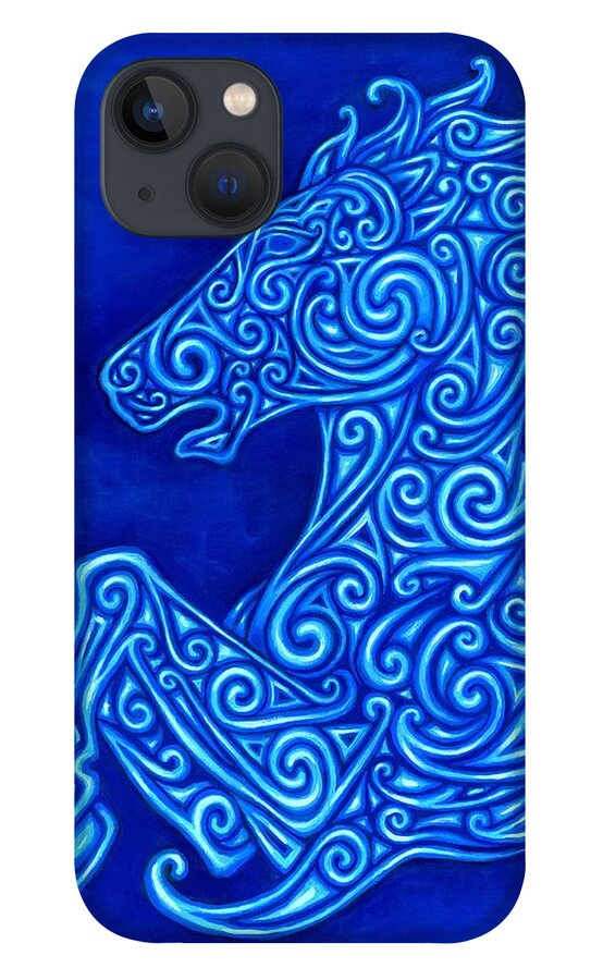 Horse iPhone 13 Case featuring the painting Celtic Horse by Rebecca Wang