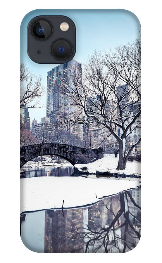 Scenics iPhone 13 Case featuring the photograph Central Park In Winter by Pawel.gaul