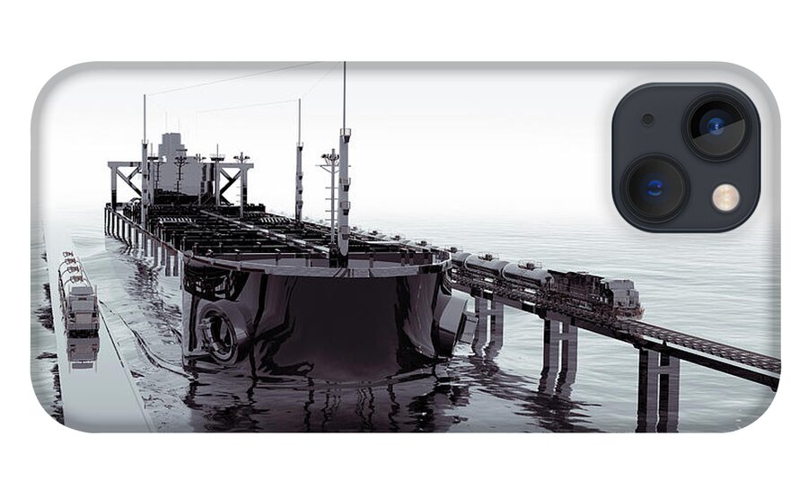 Land Vehicle iPhone 13 Case featuring the photograph Cgi Crude Oil Transportation Vehicles by Coneyl Jay