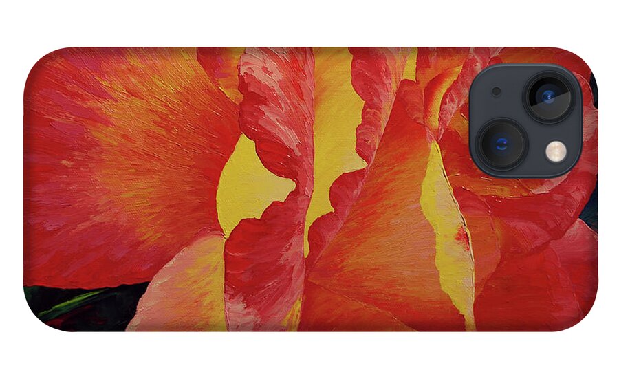 Flower iPhone 13 Case featuring the painting Cheryl's Favorite by Cheryl Fecht